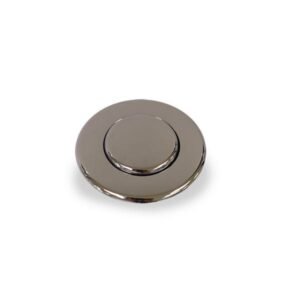 Cubierta para botón plástico cromo